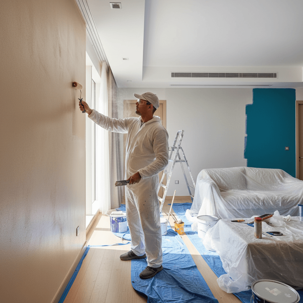 Professional interior painting and drywall finishing